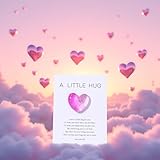 1pc Heart Pocket Hug Token Gifts,Pocket Hug Cards Inspirational Gifts for Women Daughter Granddaughter Boy Son Grandson Christmas Birthday Gift,Greeting Cards Cards and Card Stock (Pink+White)