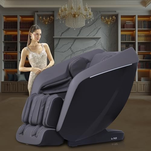 Image of Lixo LI5333 inchIntelligent Wellness inch 4D Massage Chair | AI Body Scanning | 22 Auto Programs | SL Track | Voice Control | Dual Heating | 3-Level Zero Gravity | USB Charging - Black