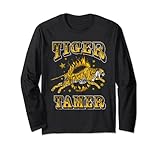 Tiger Dompteur Zirkus Personal Tier Dompteur Karneval Thema Langarmshirt