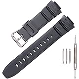 MCXGL Men's Sports Resin strap Replacement for Caiso mcw100h-4av MCW100h MCW-110H HDD-S100 W-S220 wa