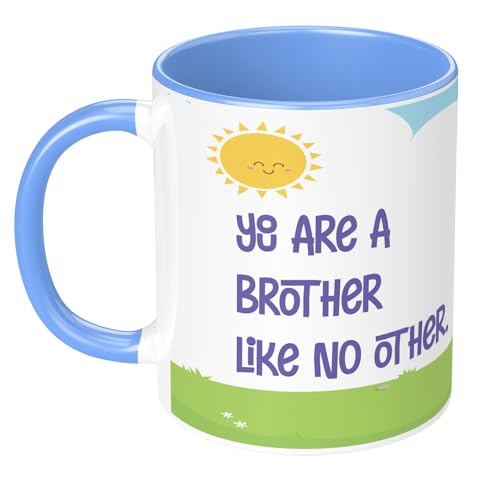 Image of NH10 Designs Raksha Bandhan Gifts Printed Mug with Keychain Best Rakhi Combo Gift for Brother & Sister Rakshabandhan Return Gifts for Sister White 350ml Coffee Mug(Pack of 5)(Combo Set)(RMCKRCG804)