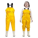 Ghosthorn Chest Waders for Kids Youth Fishing Waders Waterproof Hunting Waders with Boots nylon Waders for Toddler Children