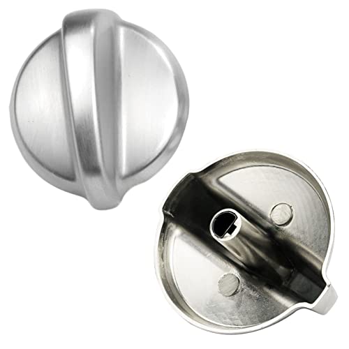 Wb03T10325 Matte Chrome Metal Stove Knob Burner Control Knobs Compatible With Ge Range Burner Control Cooktop Stove Replace Of 2691864 Ps3510510 (6 Packs) #TOP6
