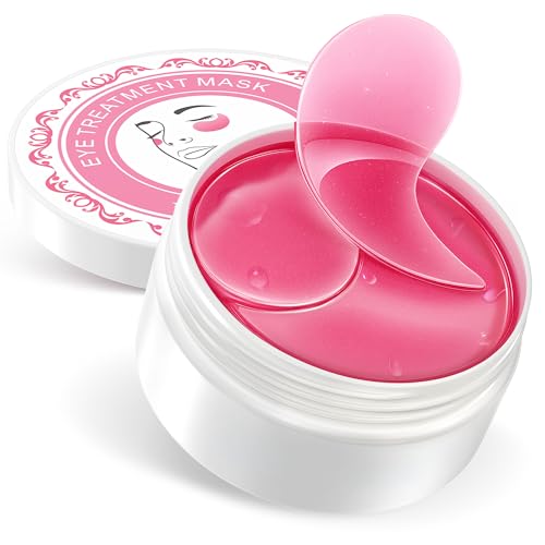 Image of NAZANO Under Eye Patches - 60 Pack Eye Masks | for Puffy Eyes, Dark Circles, Bags & Wrinkles with Collagen & Hyaluronic Acid - Eye Care Pads for Daily Skincare (Pink)