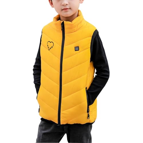 Boy Girl Heated Gilet Kids Waterproof Heating Vest USB Heated Jacket 3 Temperature Levels Body Warmer Winter Waistcoat3