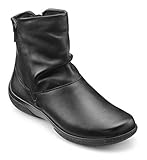 Hotter Whisper Women's Classic Mid-Cut Ankle Boot with Double Side Zips in Leather and Suede Wide EE Fit 5 UK