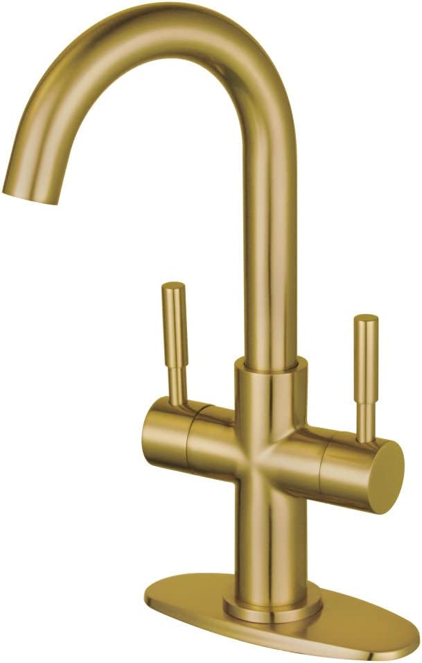 Kingston Brass LS8553DL Concord Bar Faucet, Brushed Brass,5.88 x 5.13 x 12.38