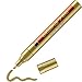 edding 750 Marqueur peinture - or - 1 stylo - pointe ronde 2-4 mm - marqueur de peinture pour l'étiquetage du métal, verre, roche ou du plastique - résistant à la chaleur, permanent et étanche