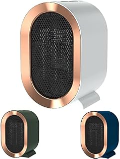 1200W Compact Portable Ceramic Plug in Fan Heater with 2 Heat Settings & Overheat Protection Low Energy Silent,Space Small Heaters for Room Bedroom Office [Energy Class A+++],White