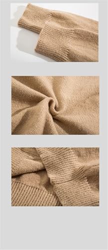 Men Casual V-Neck Cardigan Sweaters Solid Long Sleeve Single-Breasted Loose Knitted Outerwear4