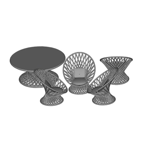 Railway Miniature Scenery Model Kits-1:64 S Scale-MKG64007-1 Sets Park Scenery