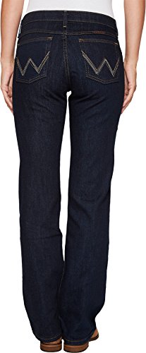 Wrangler Womens Q-Baby Mid Rise Boot Cut Ultimate Riding Jeans, Dark Dynasty, 13-32 Us #TOP2