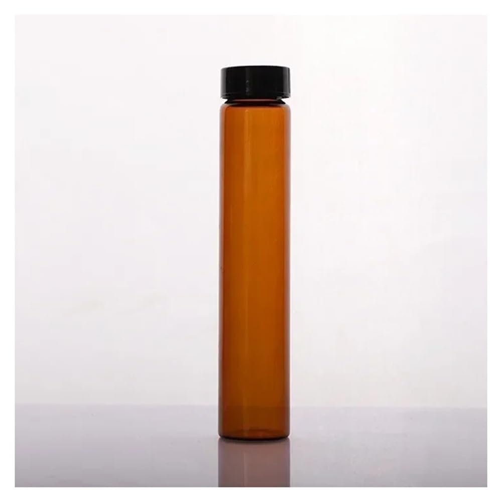 Équipements et fournitures de laboratoire Flacon d'échantillon en verre brun transparent de 3 à 50 ml, vis, avec bouchon plastique et tampon PE, équipement laboratoire