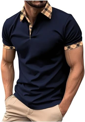 Cbcbtwo Men’s Henley Shirts Short Sleeve Casual