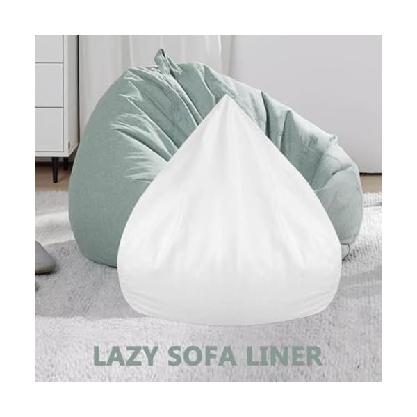 Sofa stool liner bean bag cover bean bag chair cover soft sofa liner bean bag sofas inner lazy sofa liner big bag refill liner bean bag seat stools white polyester cloth  urban country home decor