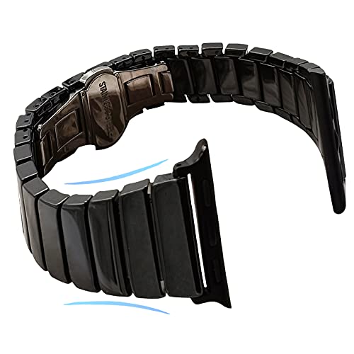 Bracelet en céramique pour Apple Watch compatible toutes séries 11/10/9/8/7/Ultra/SE