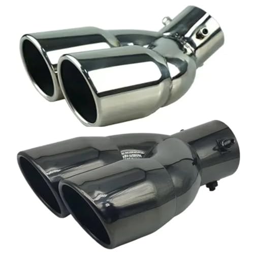 Mofle trasero compatible con Hyundai ix35 y Kia con boquilla de escape doble 2