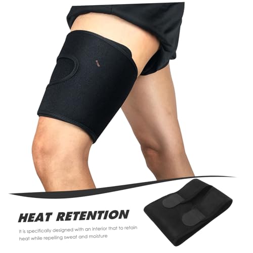 Bandaje ajustable para muslo con soporte y absorción de sudor miniatura 5