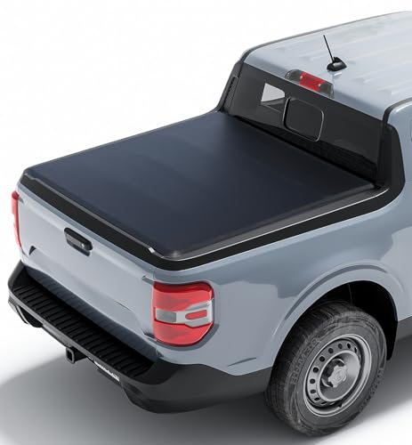 Xprite 4.6ft Soft Tri-Fold Truck Bed Tonneau Cover Compatible with 2022 2023 2024 2025 2026 Ford Maverick, Weatherproof/Theftproof/Without Drilling & Easy Installation, 4.6' (55") Bed