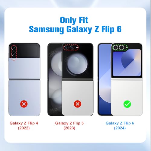 Image of for Defender Samsung Galaxy Z Flip 6 Case with Clip Holster, 2 Layers of Sturdy, Heavy Duty Phone Case Samsung Z Flip 6 Black