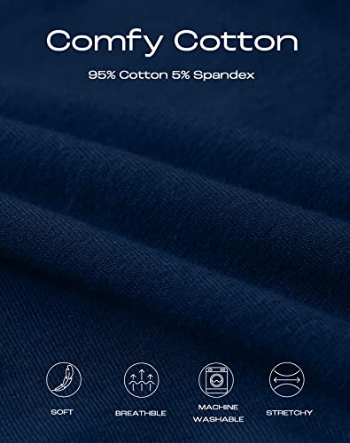 Innersy Women's High Waisted Underwear Cotton Panties Regular & Plus Size 5-Pack(3Xl,Darks 1) #TOP6