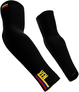 ScudoPro Venezuela Country Code Compression Arm Sleeves - Walking - Cycling - Running - Golf - Baseball - Basketball