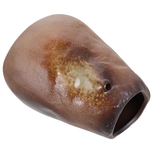 Alipis 1 Pc jarrón hidropónico de cerámica Margarita jarrón Retro florero Grande decoración de Interiores Ramo decoración Dormitorio Home Decor decoración de Maceta jarrón de Flores Brown