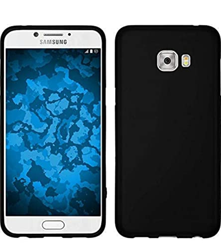 Image of Mobile Back Cover Case for Samsung Galaxy C9 Pro (Silicone Case|CameraProtection|Black SC1510)