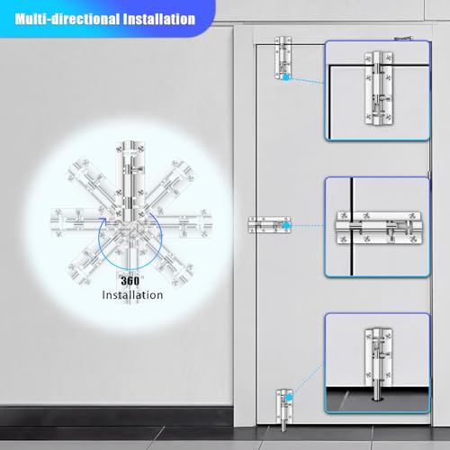 INBOF 2 Pack Slide Lock, 3 Inch Barrel Bolt Latch, Door Latch Lock with 12 Screws, Stainless Steel Slide Locks for Inside Door