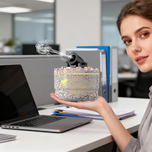 Diffuseurs pour la maison compacts avec lampe LED réglable pour intérieur et bureau