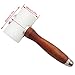 Leather Carving Hammer Mallet Wood Handle Nylon Hammer Mallet for Leathercraft Leather Carving DIY Leathercraft Mallet, Nylon T Head Wood Handle 7.4 Inch