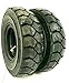 Two 5.00-8 500-8 Forklift Tire With Tubes, Flap Grip Plus Heavy Duty