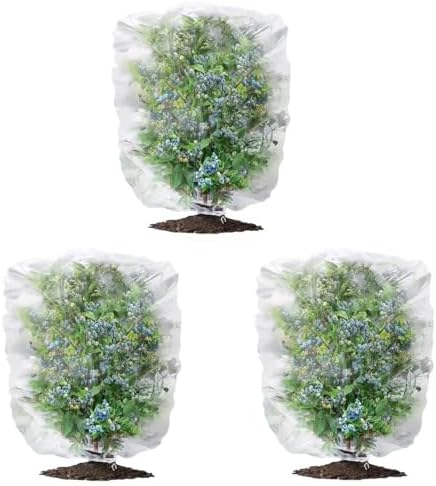 Amazon.com : Fruit Tree Netting Cover with Drawstring, 3 Packs 3.3x5ft ...