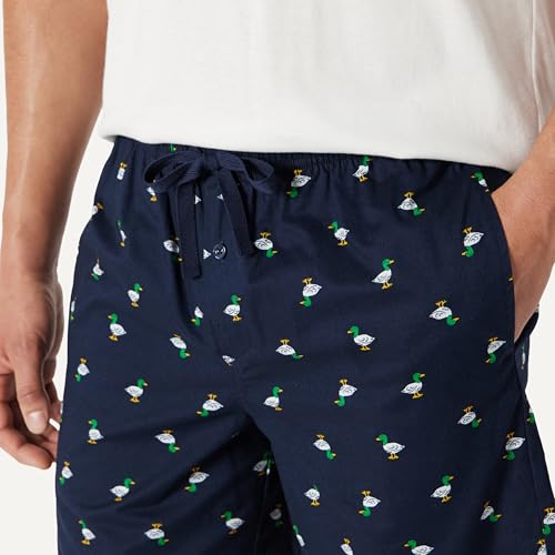 Image of Amazon Essentials Men's Lounge Sleepwear Pajama Bottom Shorts, Cotton Stretch Poplin