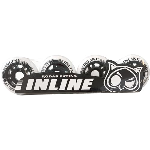 Roda Patins Inline Roller Owl Sports 70mm 80a (Preto)