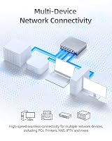 XikeStor 2.5G Switch | 6-Port 2.5G Managed Ethernet Switch | 5X 2.5GbE RJ45 + 1x 10G SFP+ | VLAN/QoS/STP/IGMP/LACP, Web-Managed, Fanless Metall, für NAS, Gaming PC, WiFi 6 AP, IP Kamera – Ansicht 7