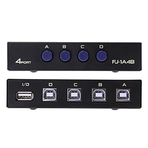 ubersweet® 1x(metal usb 2.0 4 ports share switch switcher selector box hub sharing swi y4d2