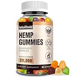 Hemp Gummies for Sleep, Pain, Anxiety (1 Pack) - High Potency Advanced Extra Strength with Pure Natural Hemp Oil, Best Hеmp Gummies for Adults - Low Sugar