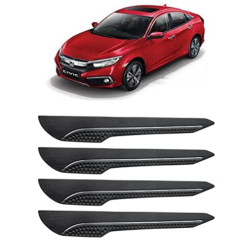 Image of AOSIS-Car Bumper Protector /Bumper Guard for Honda CivicV with Single Chrome Stripe (4-Pcs)