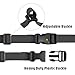 XTACER Backpack Accessory Strap Luggage Straps (Black - Release Buckle Straps (4-Pack))