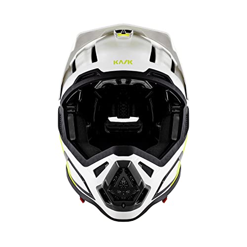 Kask Defender Bike Helmet I Enduro, Downhill & Bmx Full-Face Lightweight Bike Helmet With Adjustable Visor - Lime - Large #TOP3