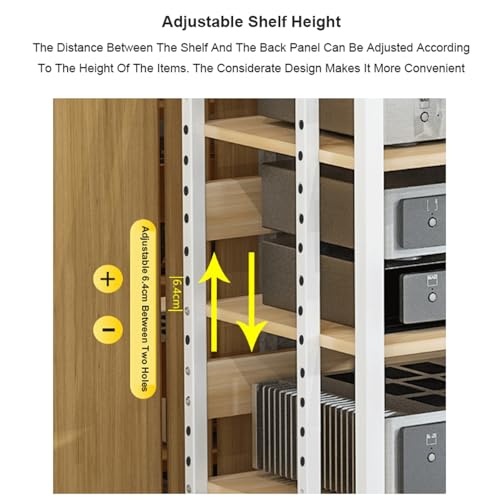 Soporte metálico para torre de audio y estantería multimedia modular 4