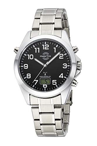 Master Time Funk Quarz Herren Uhr Analog-Digital mit Edelstahl Armband MTGA-10736-22M