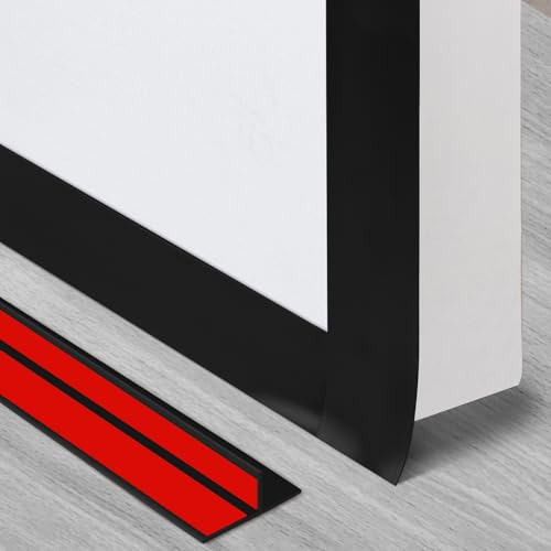 Image of T-Shaped Silicone Seal Strip for Door & Windows Gaps,Weather Stripping Door Seal Strip,20Ft Door Draft Stopper for Side of Door (Black)
