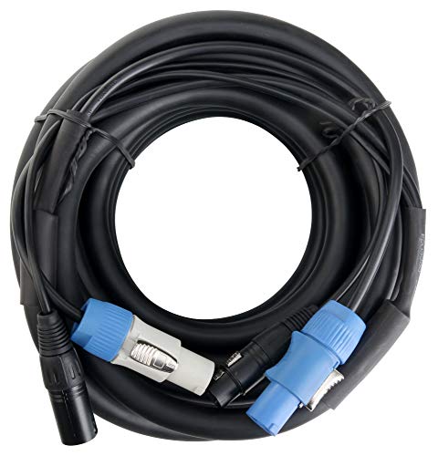 Cable híbrido Powerplug/DMX Pronomic Stage PPD-10 de potencia 3x 0.75 mm²