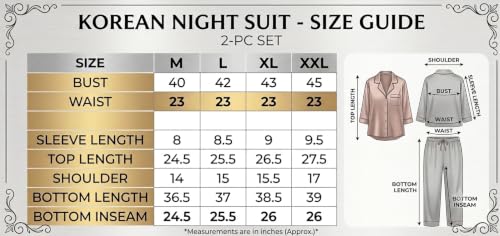 Image of MAU ANUBE Women's Cotton Korean 2pc Night Suit Set