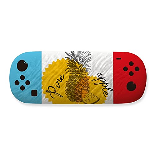 Étui à lunettes ananas jaune rigide pour lunettes de soleil et vue