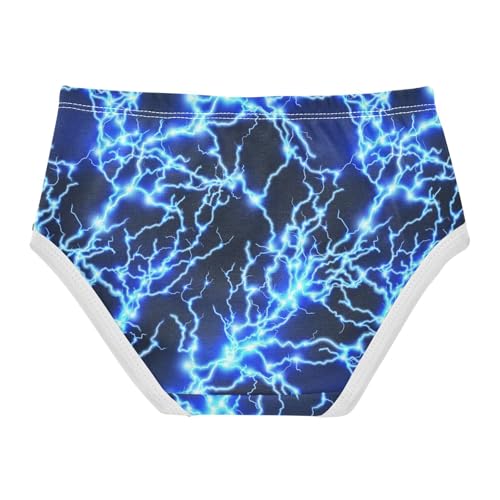 Little Girl Underwear Toddler Panties Kids Undies Lightning Blue Soft Cotton Briefs 2T-8Y2