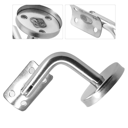 Fixation de rampe d'escalier robuste avec embout de finition en inox - 5