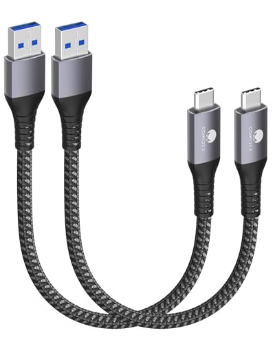 ⚡ [SuperSpeed + USB 3.1 standard]: cavo USB C da 0,5 m secondo le più recenti specifiche USB: USB 3.1 Gen 2. Supporta la ricarica rapida QC 3.0 fino a 3,1 A max. Potenza di ricarica sicura (25% più veloce) rispetto ad altri cavi USB 3.0 che forniscono 5 V/2,4 A. La resistenza di trazione standard da 56 kΩ garantisce una ricarica sicura e prolunga la durata della batteria